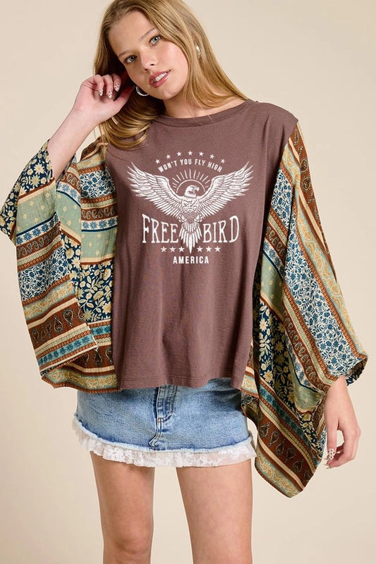 Free Bird Scarf Tee