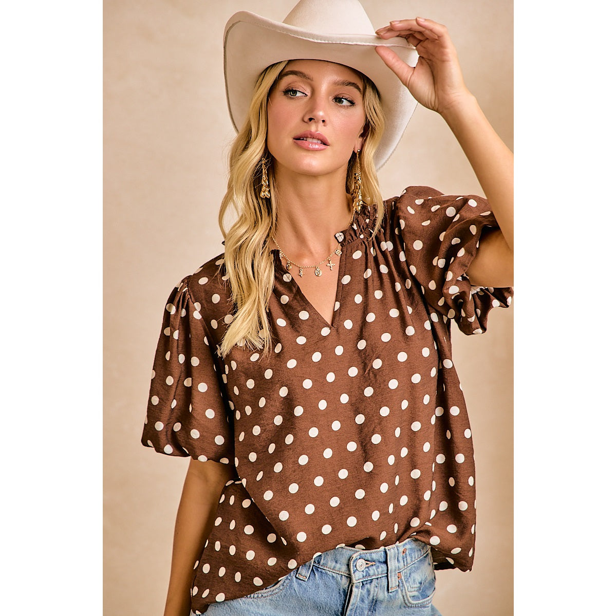 Brown Sugar Polka Top