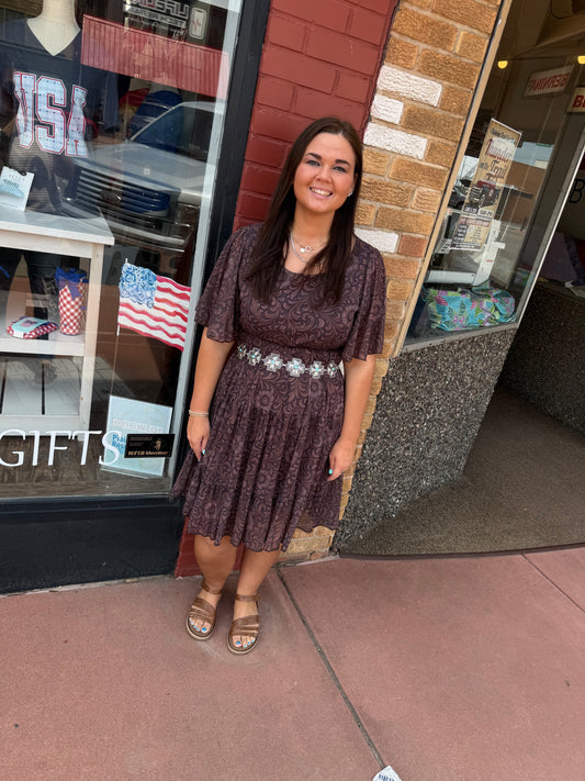 Bronzed Bloom Dress