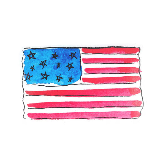Watercolor Flag Magnet