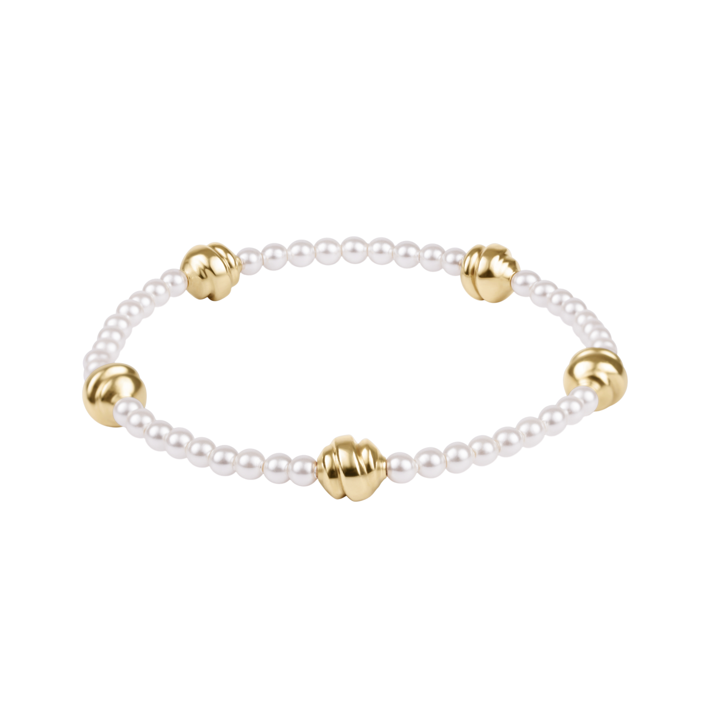 Admire Small Gold 3mm Pearl Bracelet