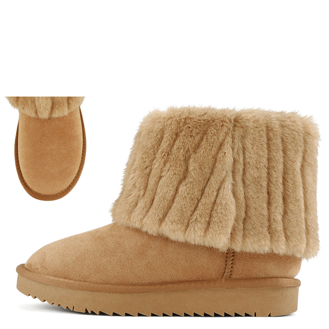Bark - Tan Microsuede Bootie