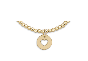 Classic Gold 3mm Bracelet - Love Gold Disc.
