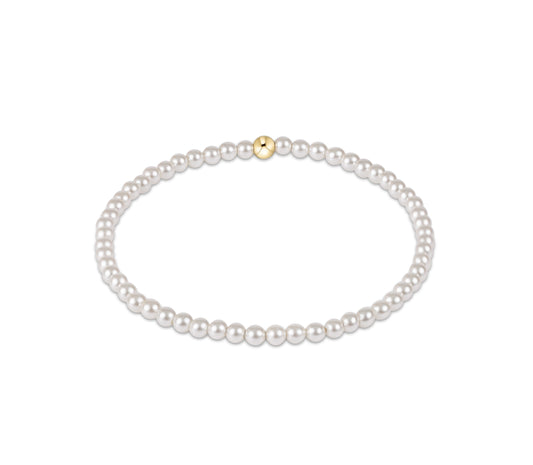 Classic Pearl 3mm Bead Bracelet