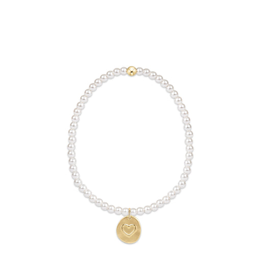 Classic Pearl 3mm Bead Bracelet - Inspire Love Sma