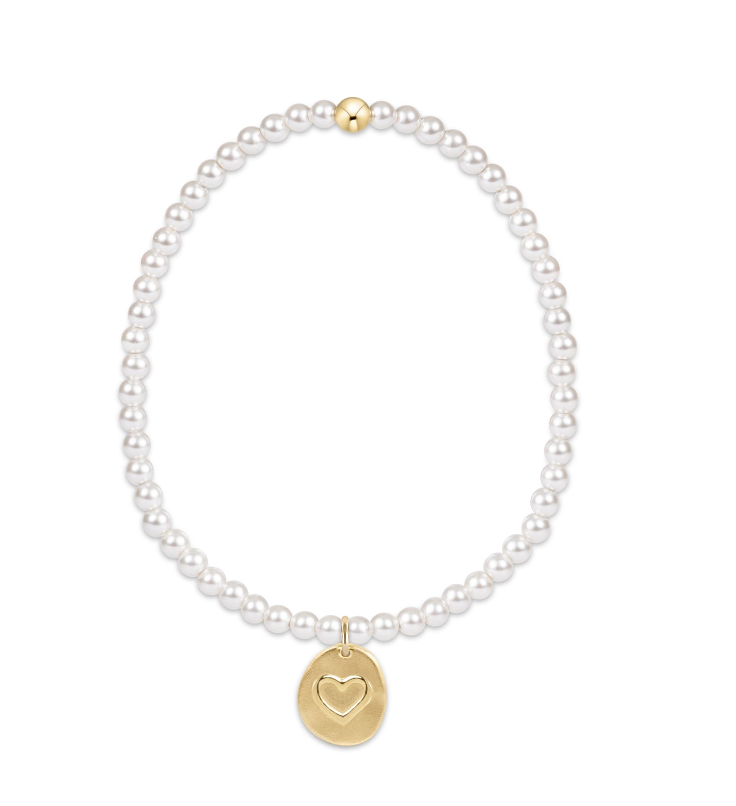 Classic Pearl 3mm Bracelet - Inspire Love Small Gold.
