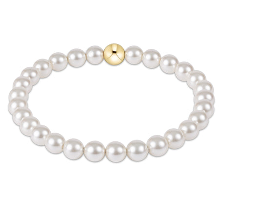 Classic Pearl 6mm Bead Bracelet