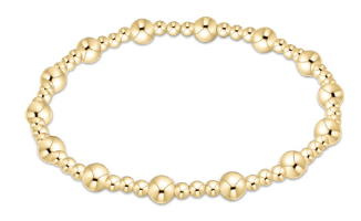 enewton Extends - Classic Sincerity Pattern 5mm Bead Bracelet - Gold