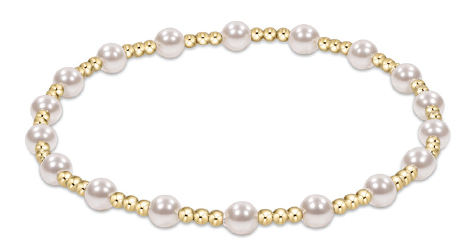 enewton Extends - Classic Sincerity Pattern 4mm Bead Bracelet - Pearl.
