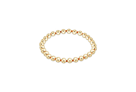 Gameday Hope Grateful 5mm Bead Bracelet - Bright Orange