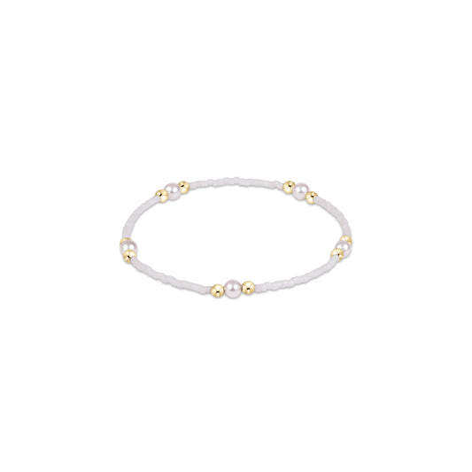 Gameday Hope Purpose Pearl Bracelet - White