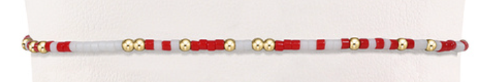 Gameday Hope Unwritten Bracelet - Bright Red-White