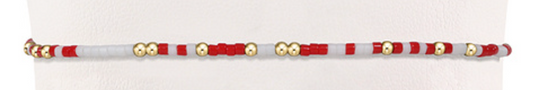 Gameday Hope Unwritten Bracelet - Bright Red-White