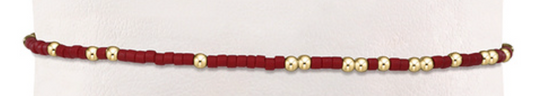 Gameday Hope Unwritten Bracelet - Crimson