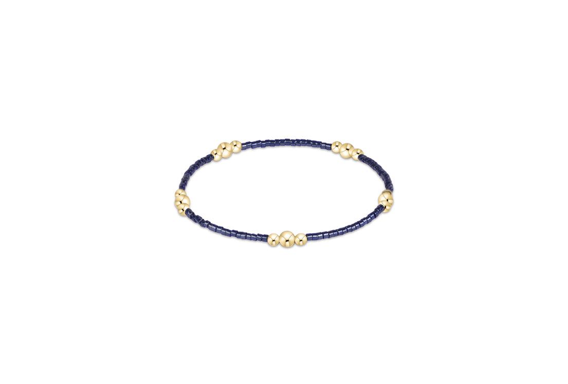 Hope Purpose Gold Bracelet - Navy