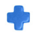 Signature Cross 2mm Gold Bracelet - Cobalt