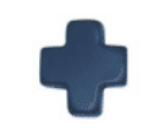 Signature Cross 2mm Gold Bracelet - Navy