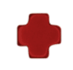 Signature Cross 2mm Gold Bracelet - Red