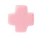 Signature Cross 3mm Gold Bracelet - Pink