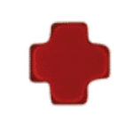 Signature Cross 3mm Gold Bracelet - Red