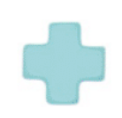 Signature Cross 3mm Gold Bracelet - Turquoise
