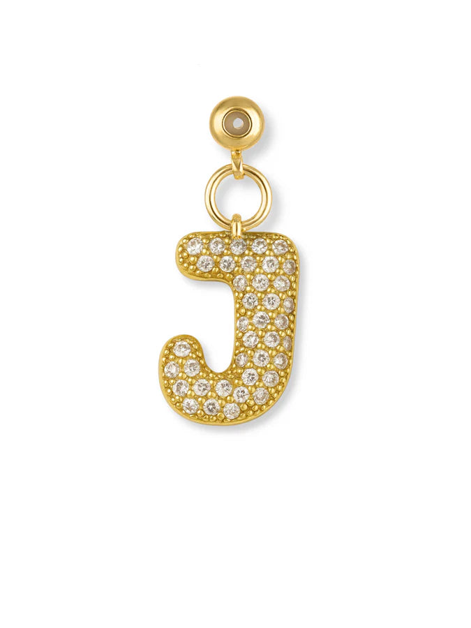 Bubble Letter Grip Charm