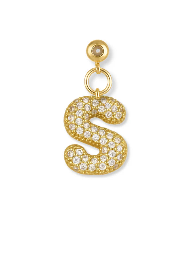 Bubble Letter Grip Charm