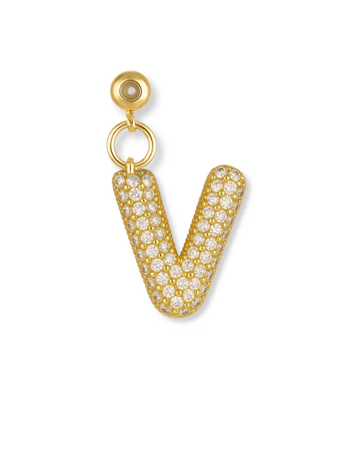 Bubble Letter Grip Charm