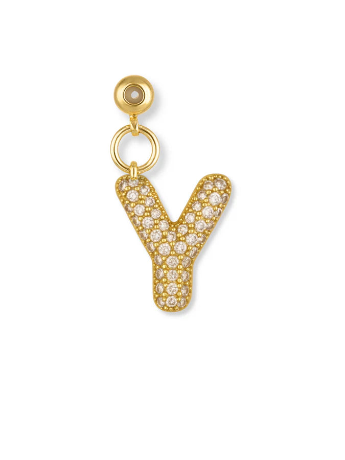Bubble Letter Grip Charm