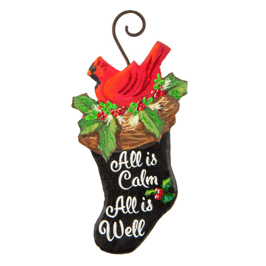 "All Is Calm" Stocking Ornament