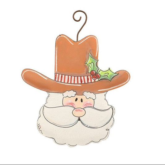Cowboy Santa Ornament