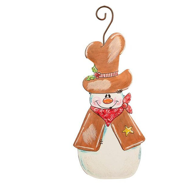 Cowboy Snowman Ornament