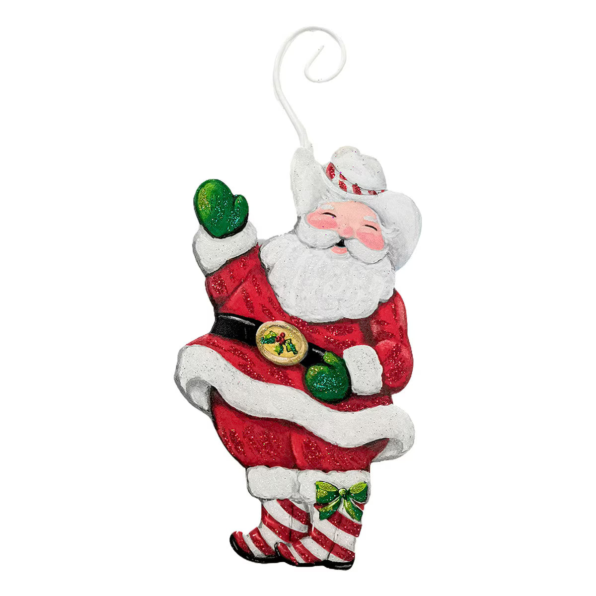 HoHoHo Cowboy Santa Ornament