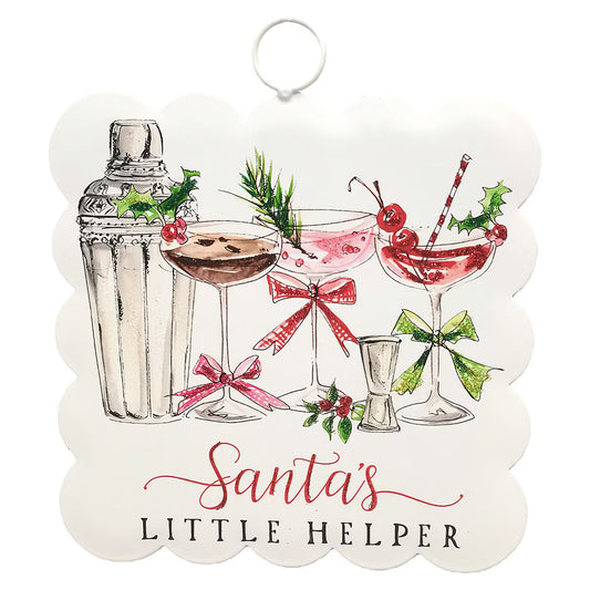 Mini Scallop Art "Santas Little Helper"