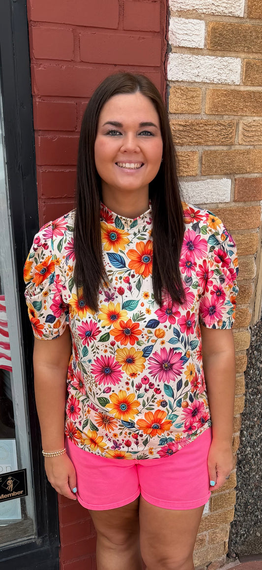 Sunrise Bloom Top