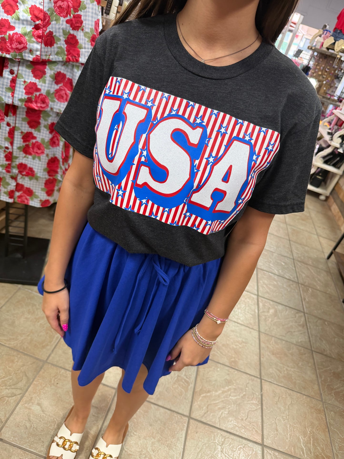 USA Block in Stars & Stripes