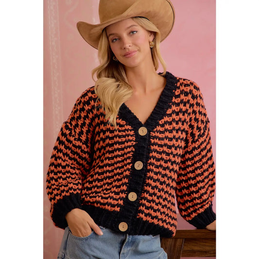 Pumpkin Patch Chunky Cardigan