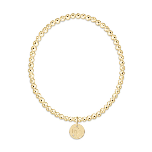 eCOLLEGIATE Classic Gold 3mm Bracelet- Oklahoma Disc