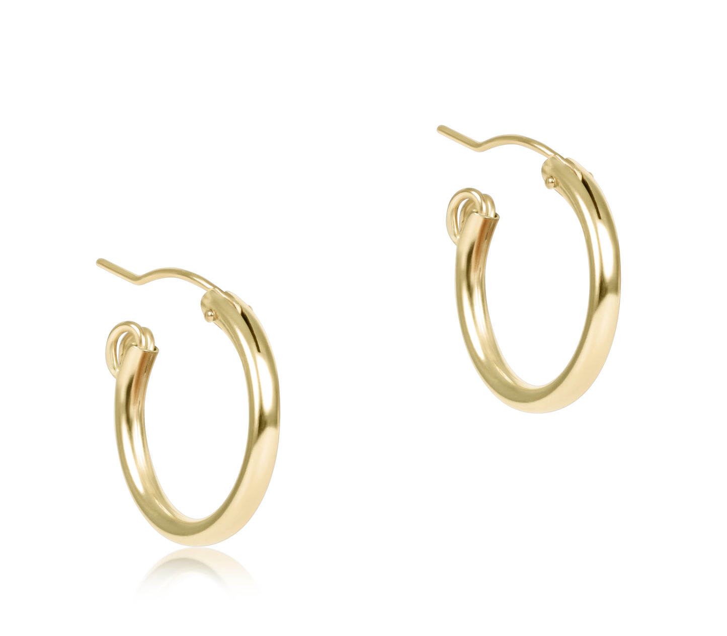Round Gold 0.5" Hoop - Smooth