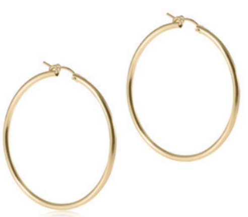 Round Gold 2" Hoop - Smooth