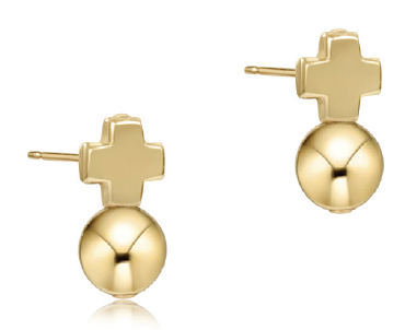 Signature Cross Gold Stud - Classic Gold.