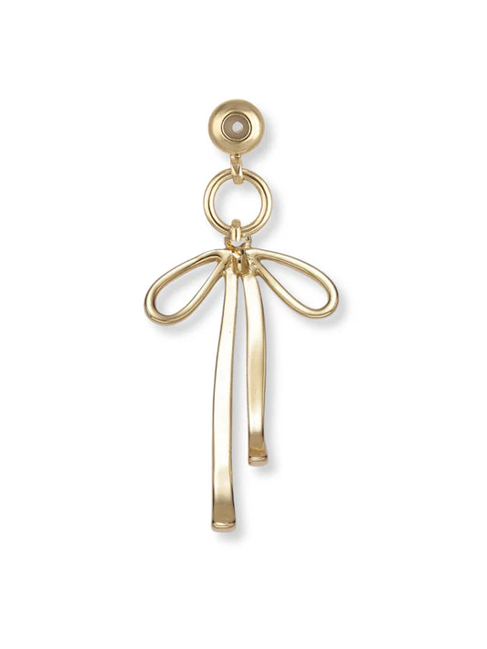 Fancy Bow Grip Charm Gold