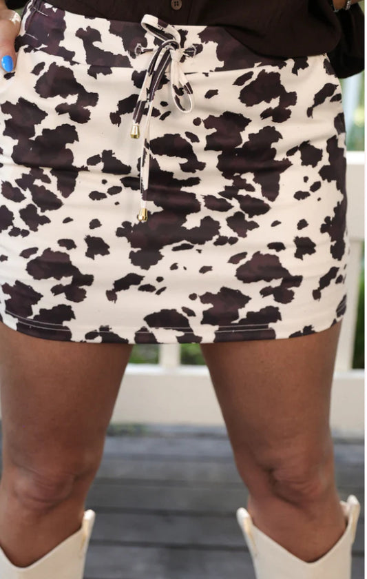 Cowhide Couture Skort