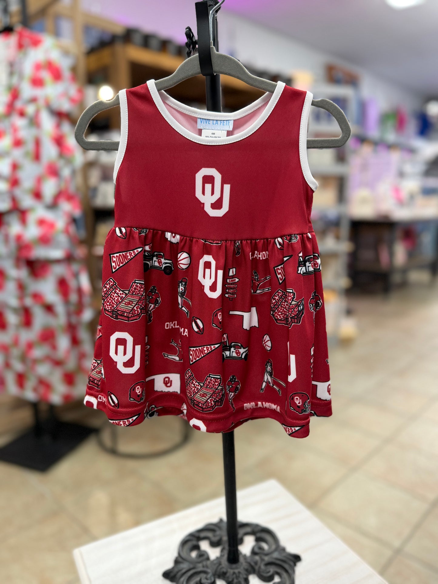 Oklahoma Sooners Sleeveless Tank Dress