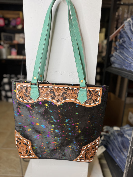 Galaxy Fire Tote Hand - Tooled Bag