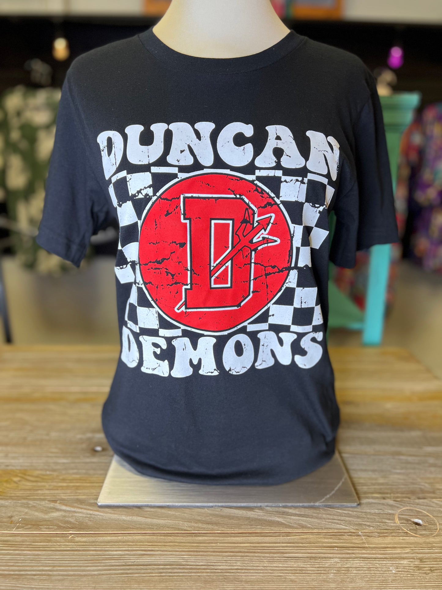 Duncan Demons Checkered