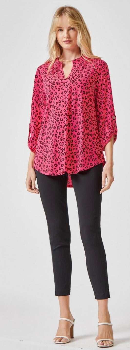 Bright Leopard Lizzy Top