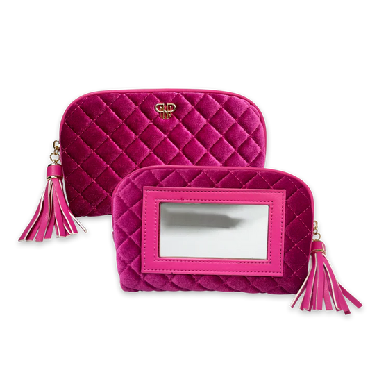 Glam Makeup Case - Fuchsia Velvet