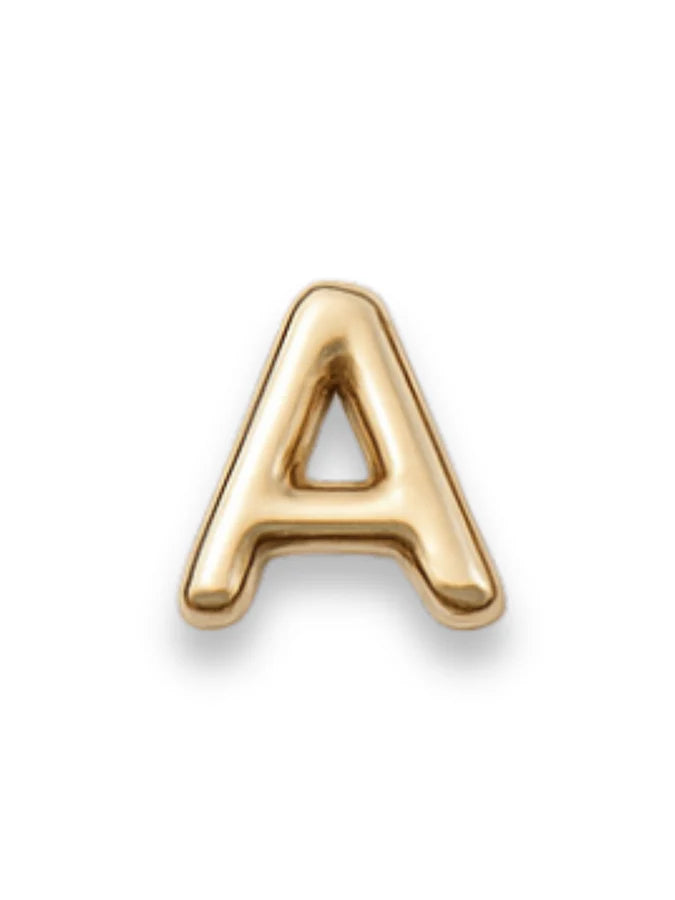 Gold Letter Slide Charms