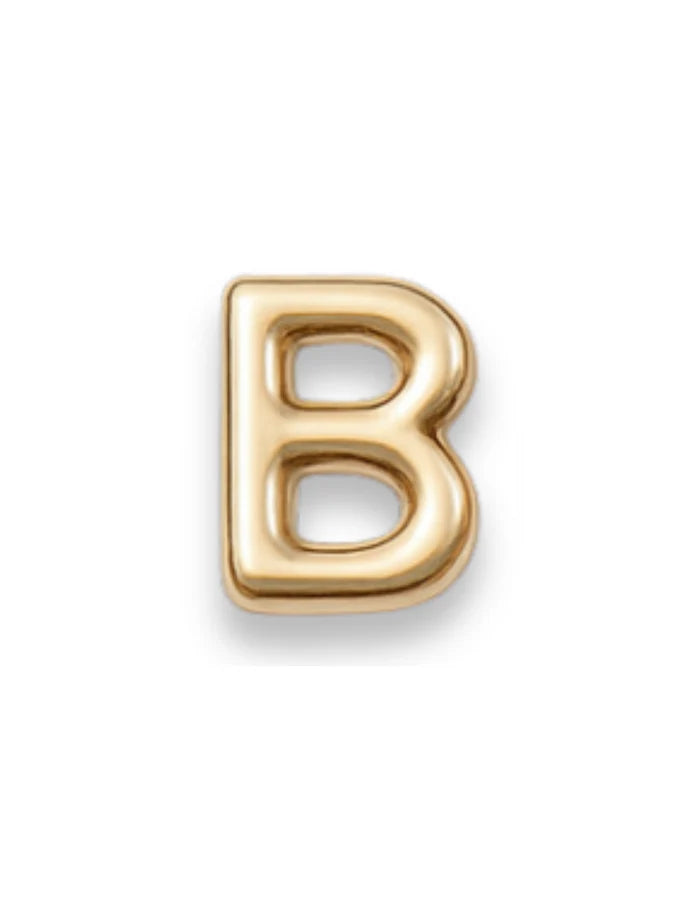 Gold Letter Slide Charms